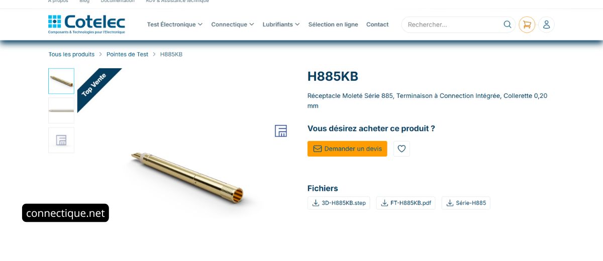 Pointes de test 75 mil