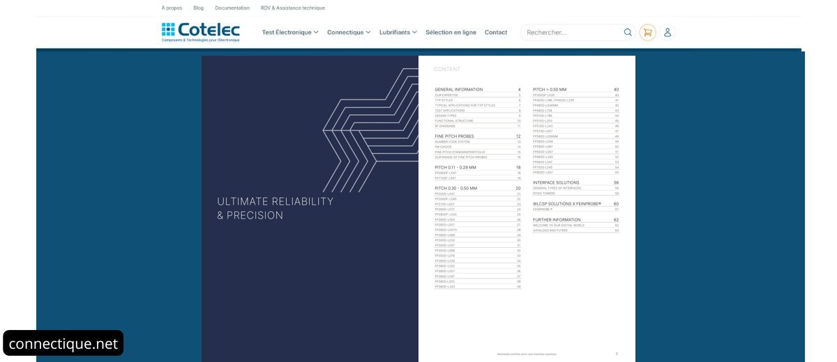 Fine pitch et interfaces