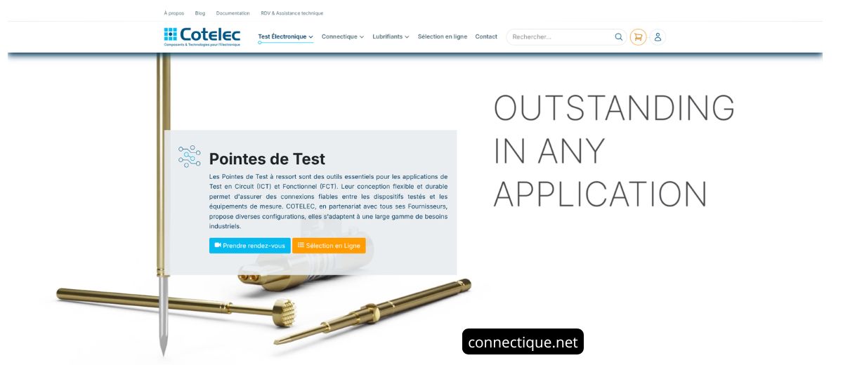 Informations sur les pointes de test