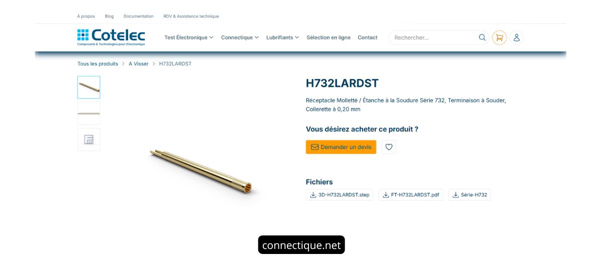 Réceptacle série 732 H732LARDST