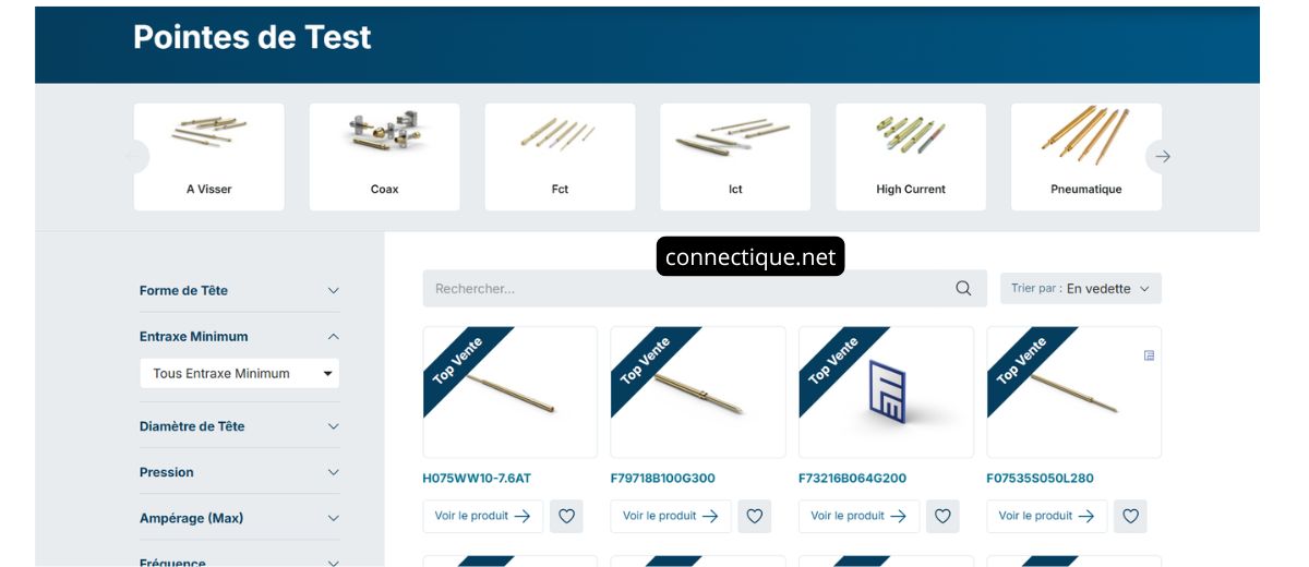 Pointes de test 50 mil