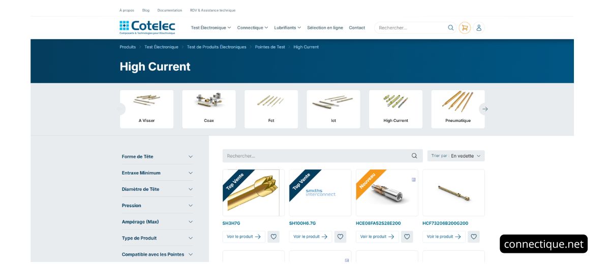 Les applications à fort courant