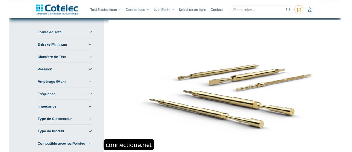 Pointes de test push back