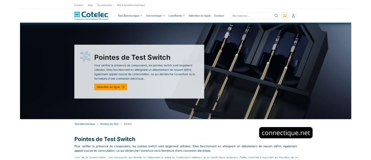 Pointes de test switch