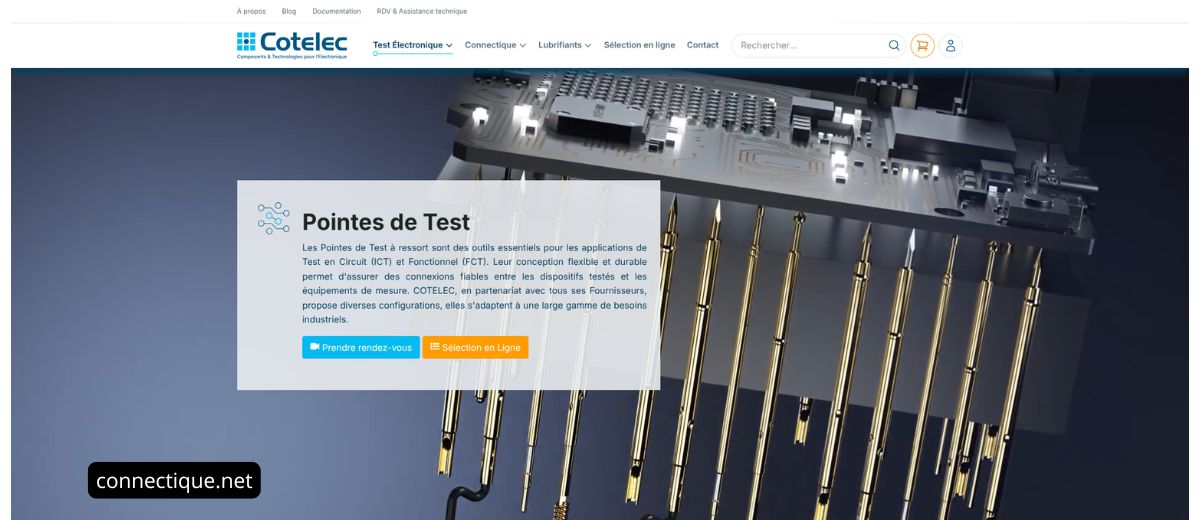 Les matériaux dans les pointes de test