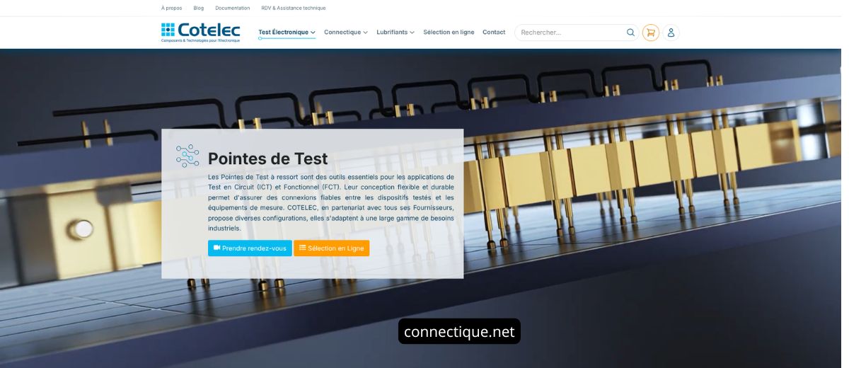 Types de pointes de test