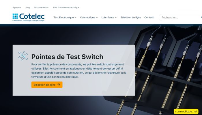 Pointes switch pour bancs de test industriels